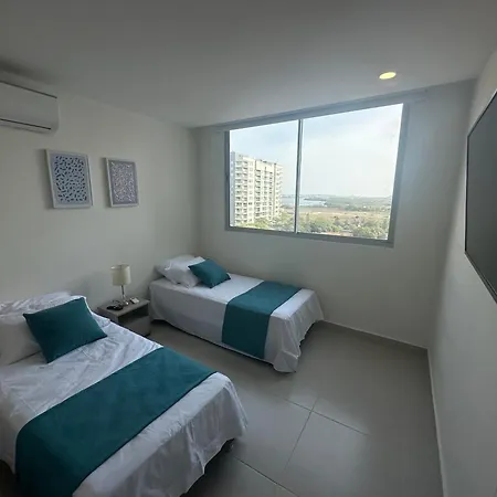 Apartamento Nuevo Apto A 2 Cuadras De Playa Azul Ideal Para Descansar A 10 Minutos De La Muralla *