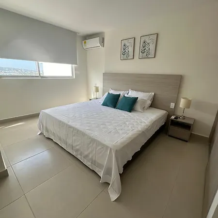 Apartamento Nuevo Apto A 2 Cuadras De Playa Azul Ideal Para Descansar A 10 Minutos De La Muralla *